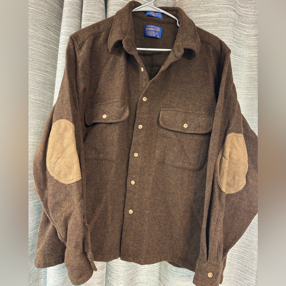 Pendleton men’s button up 100% virgin wool heavyweight shirt